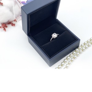 cutom color jewelry box with flower from China factory